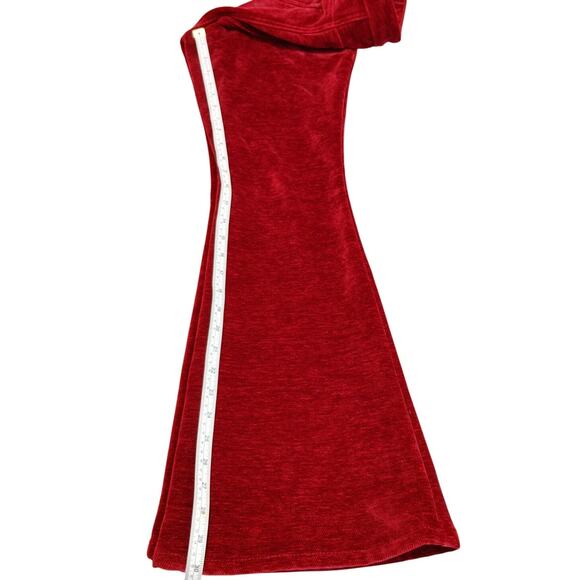 Rock & Roll Denim Bargain Button Flare Corduroy Pants Red Stretch Womens 28x30 - Picture 8 of 9